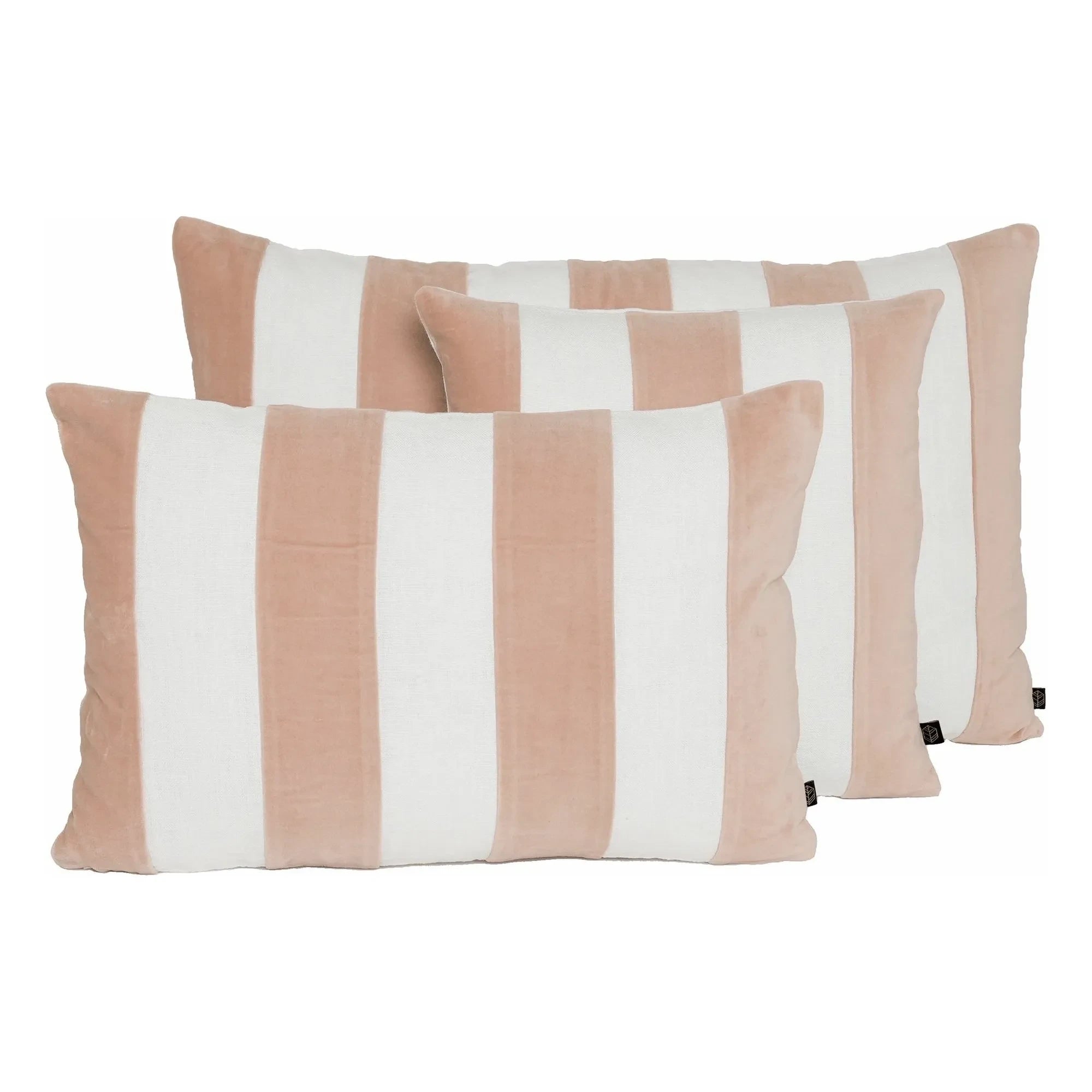 Haomy - Perth Linen and Velvet Pillowcase | Powder Pink