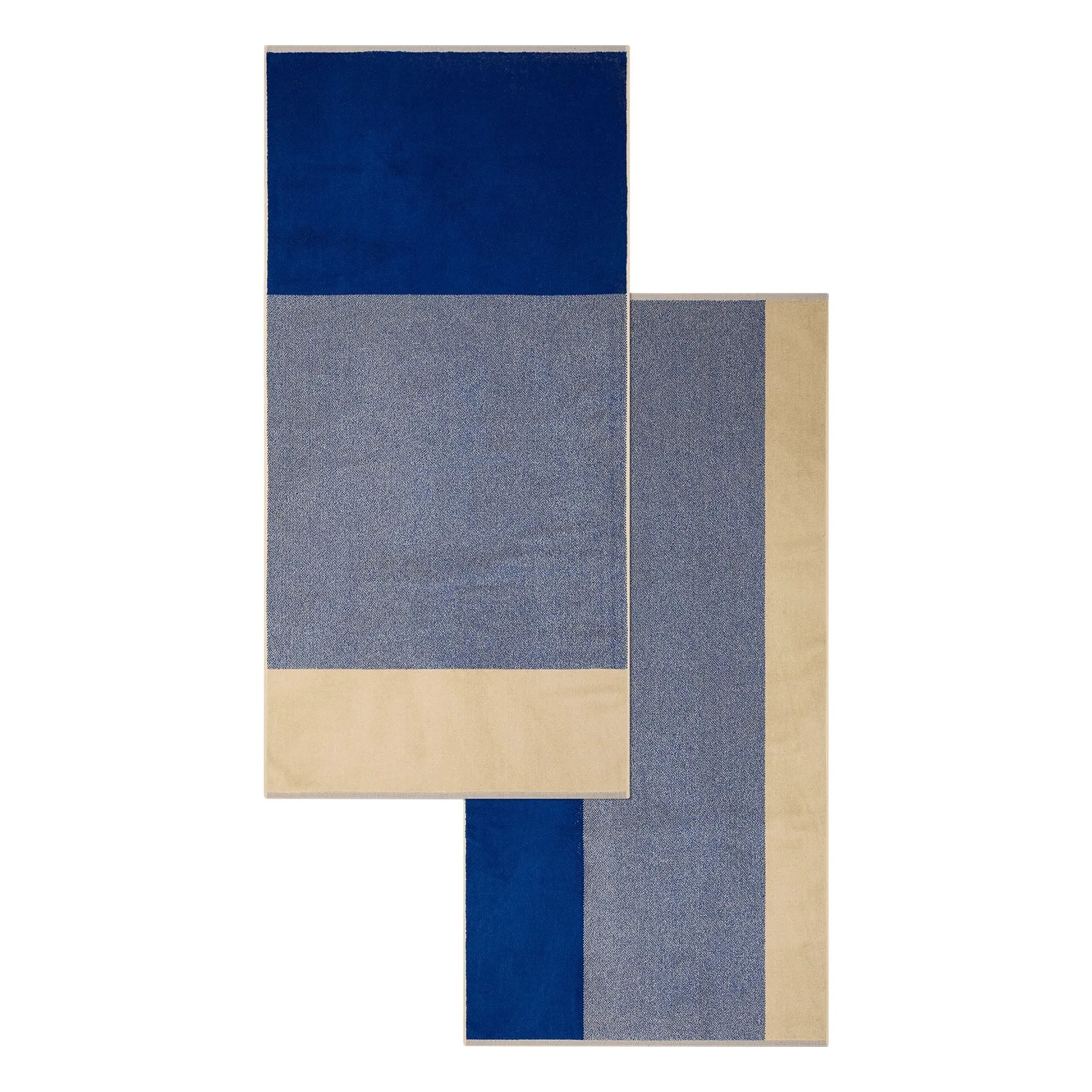 Suite 702 - Bathroom Towel, Lex Pott - 2-piece Set | Blue