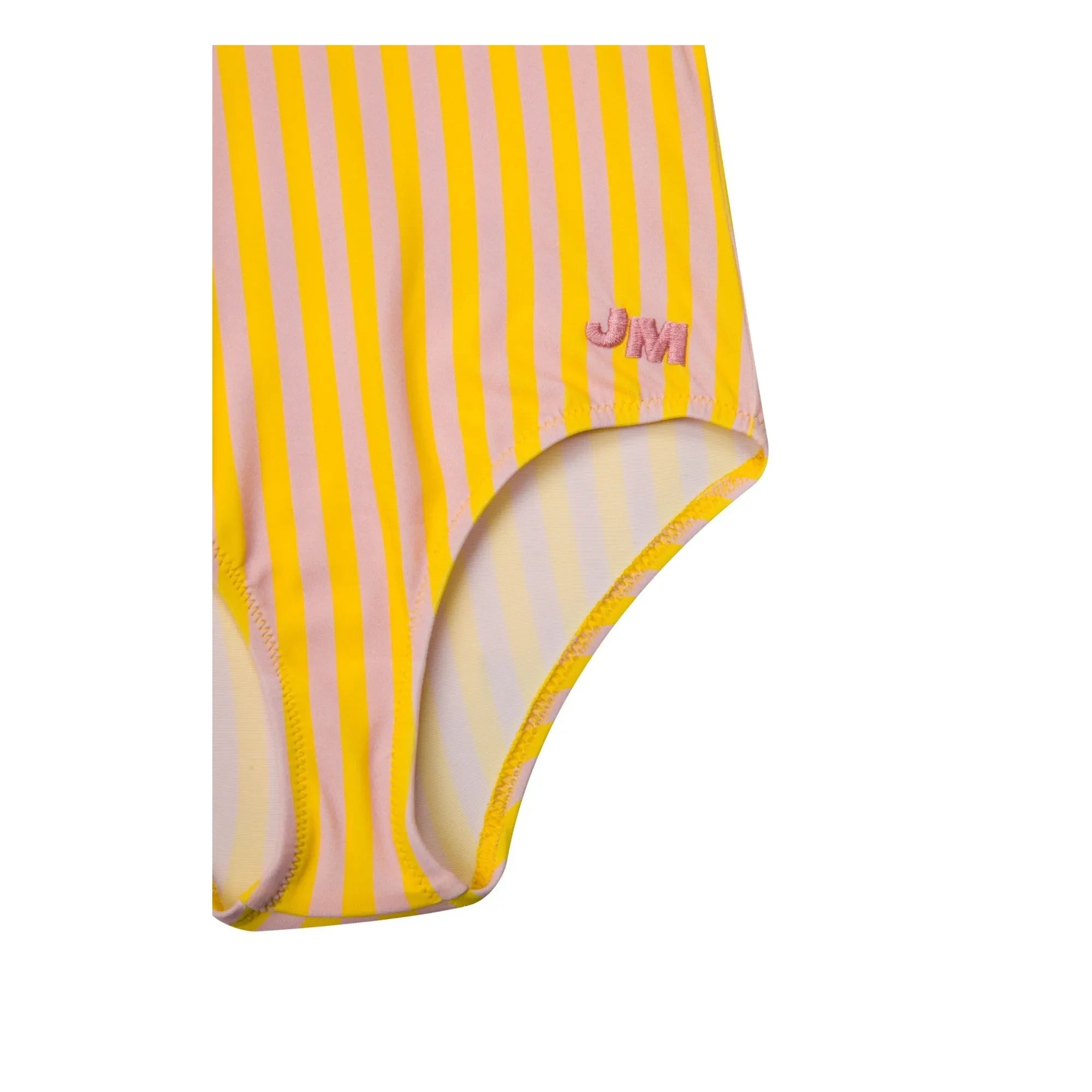 Jera Mini - Striped Ruffle Swimsuit | Yellow