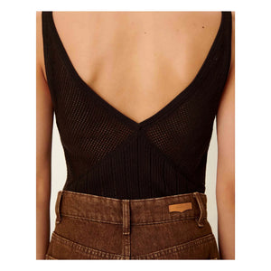 Sessùn - Attita Cotton Tank Top | Brown