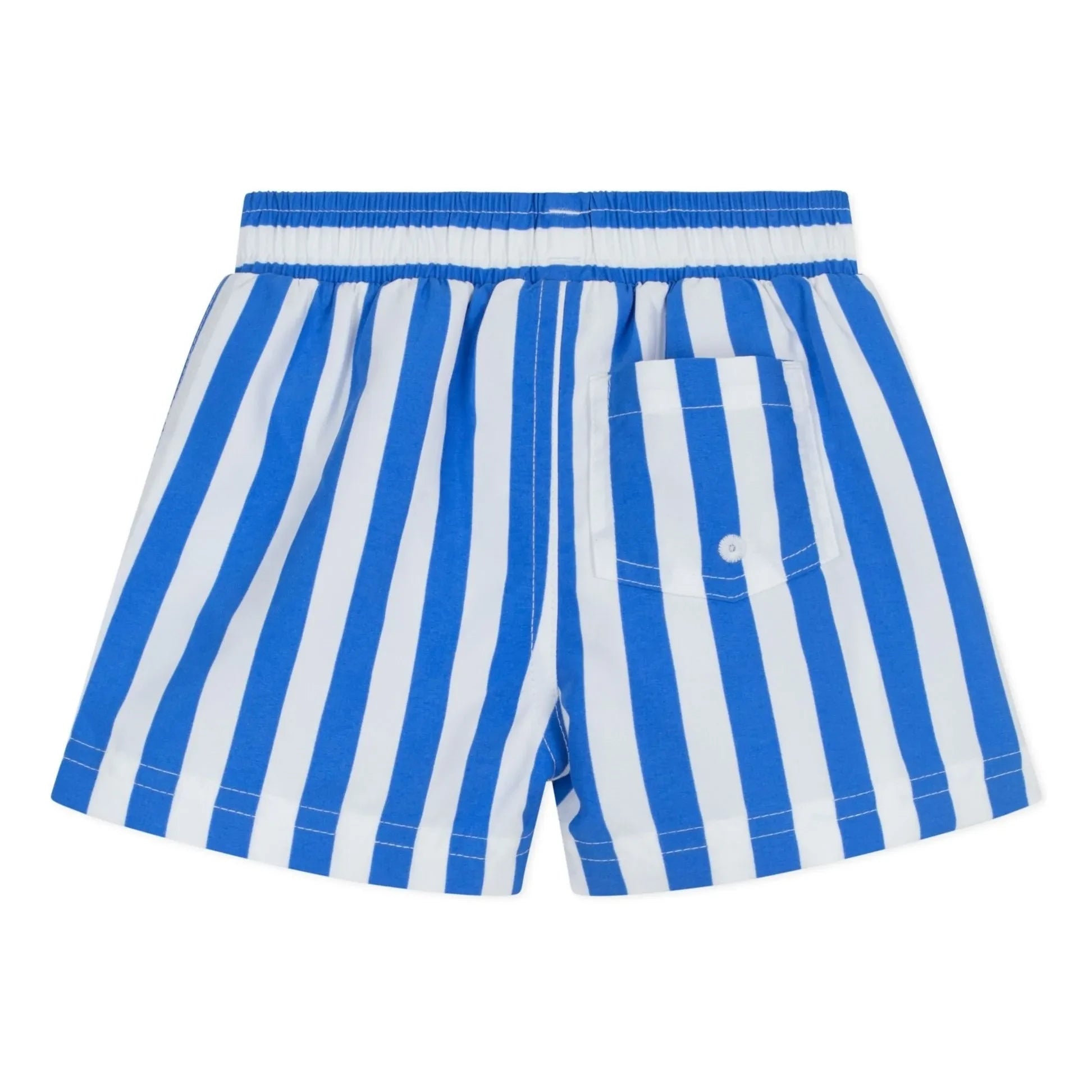 Petit Bateau - Baby Striped Recycled Fiber Swimsuit Shorts | Blue