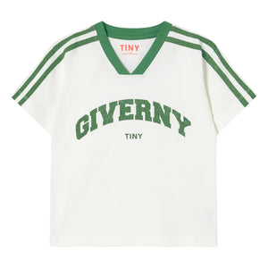 Tinycottons - Giverny Organic Cotton Contrast T-Shirt | White