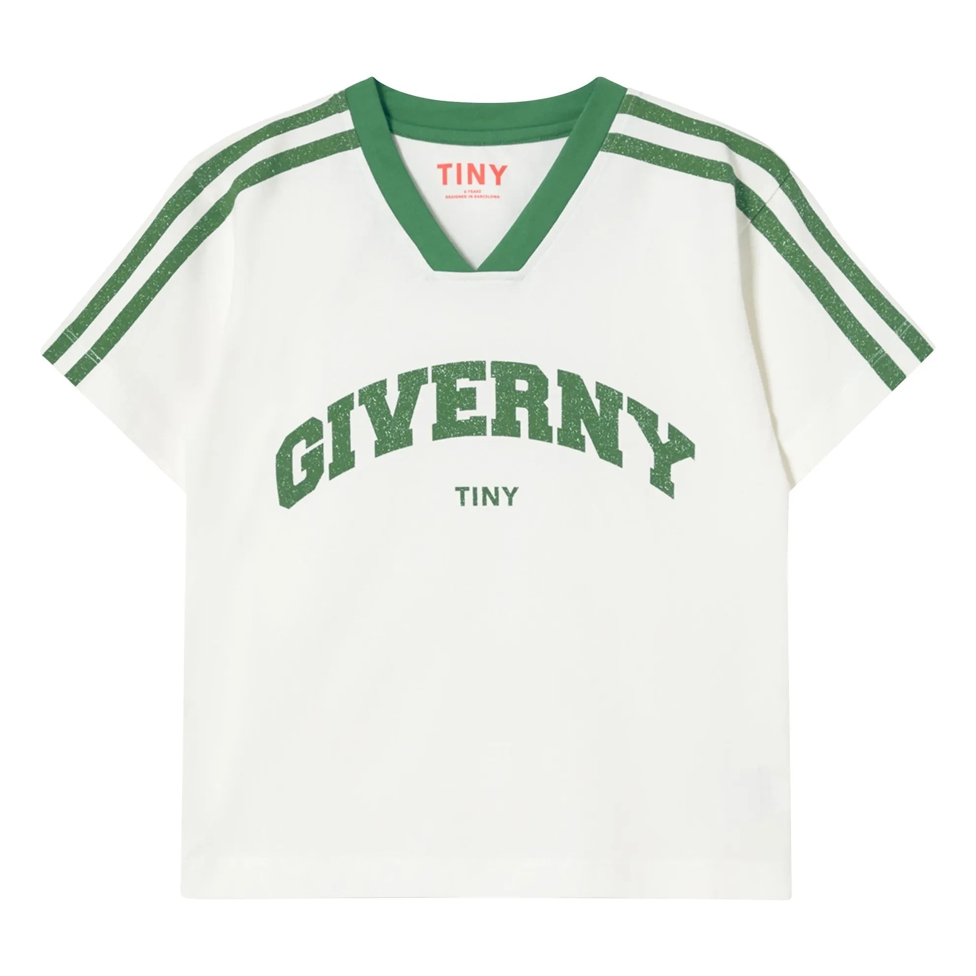 Tinycottons - Giverny Organic Cotton Contrast T-Shirt | White