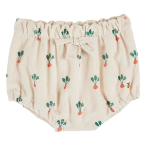 Emile et Ida - Organik Pamuk Turp Desenli Bloomers | Krem