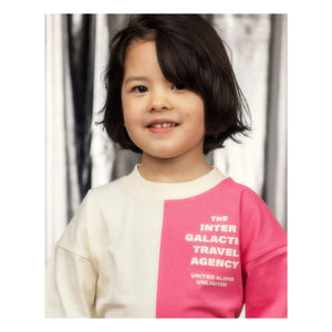 Mini Rodini - Split T-shirt Organic cotton | Pink