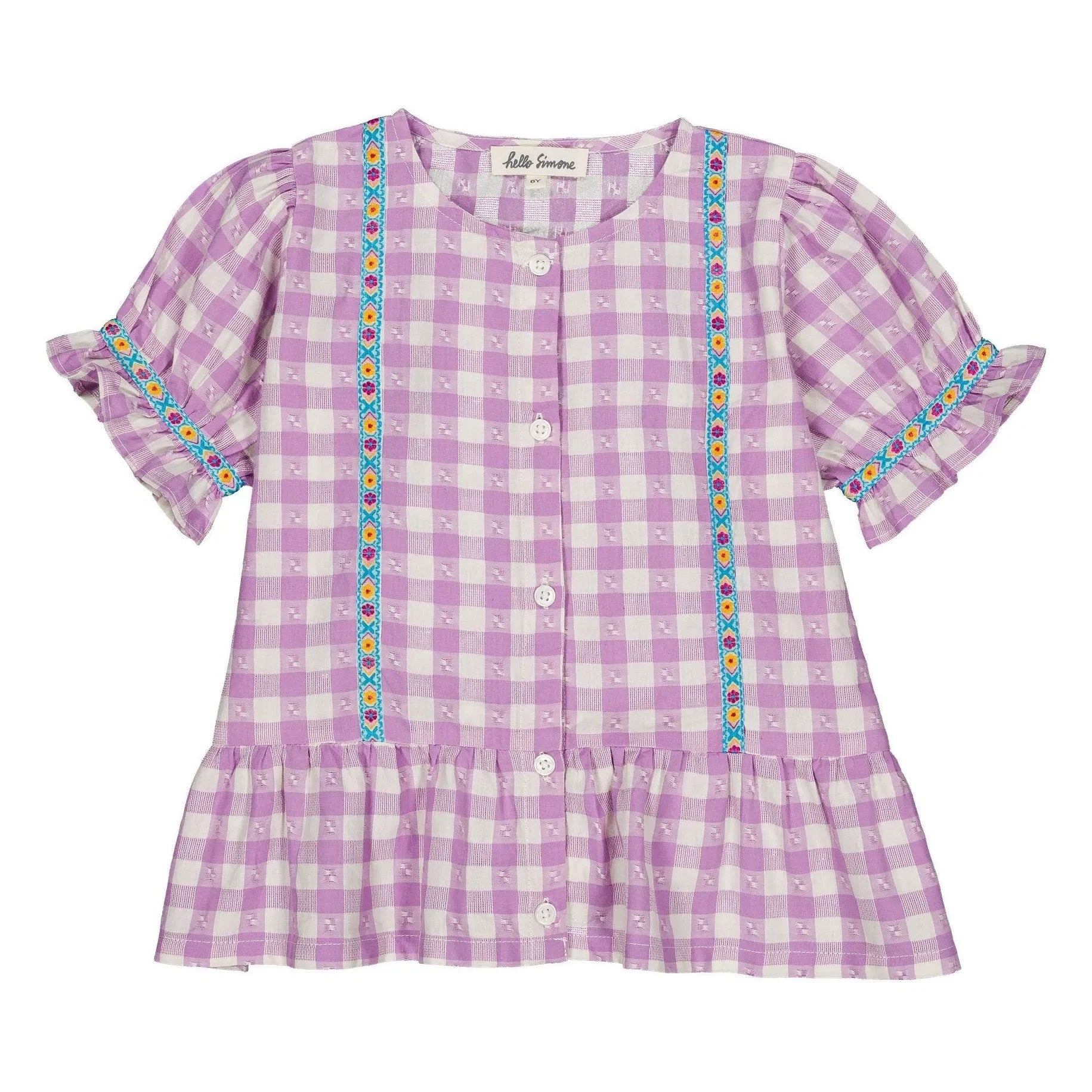 Hello Simone - Zoli Vichy Blouse | Lavender