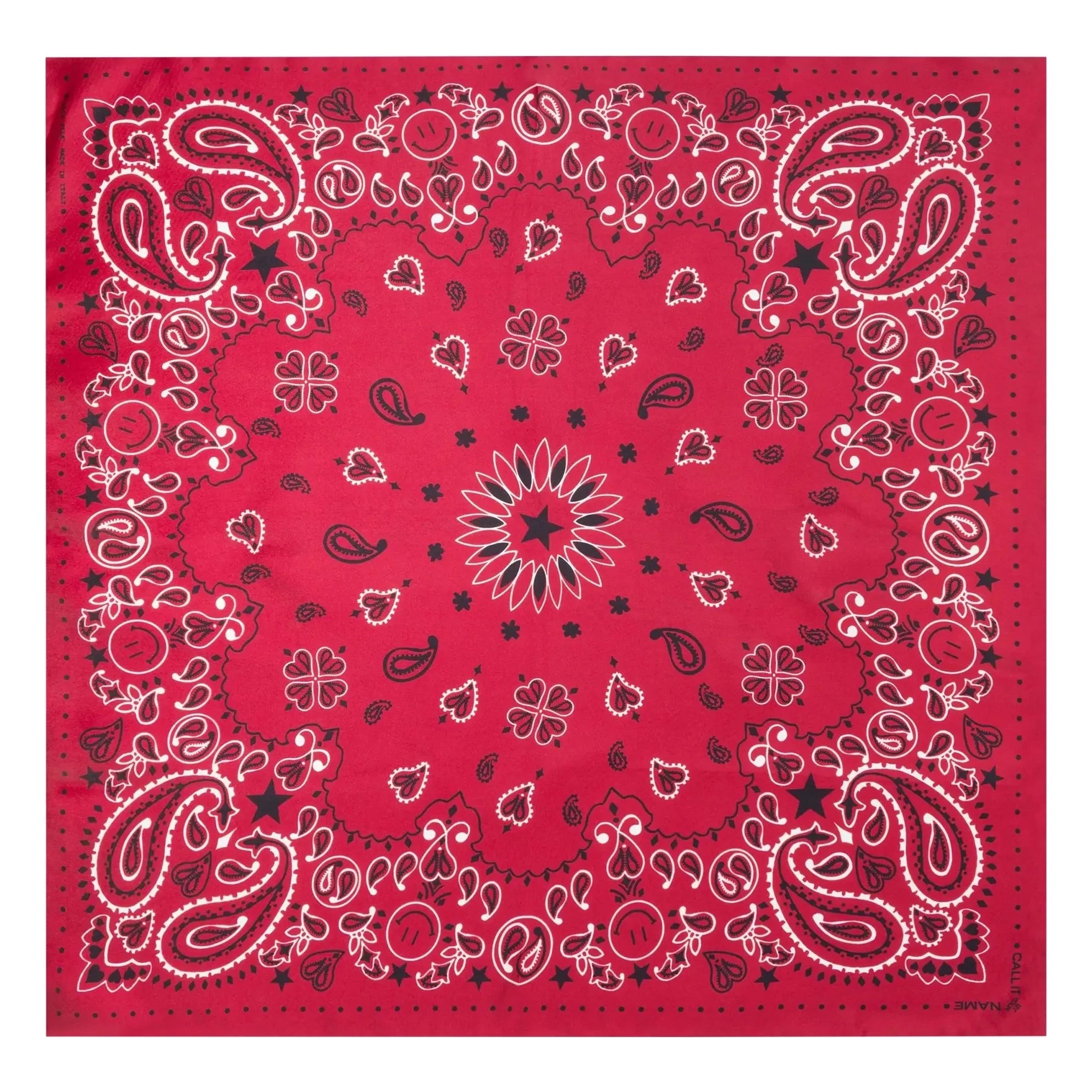 Call it by your name - Small Silk Bandana | Red