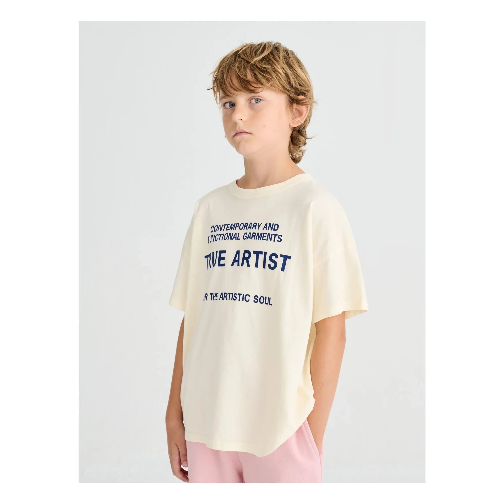 True Artist - N°1 T-shirt Organik pamuk | Krem