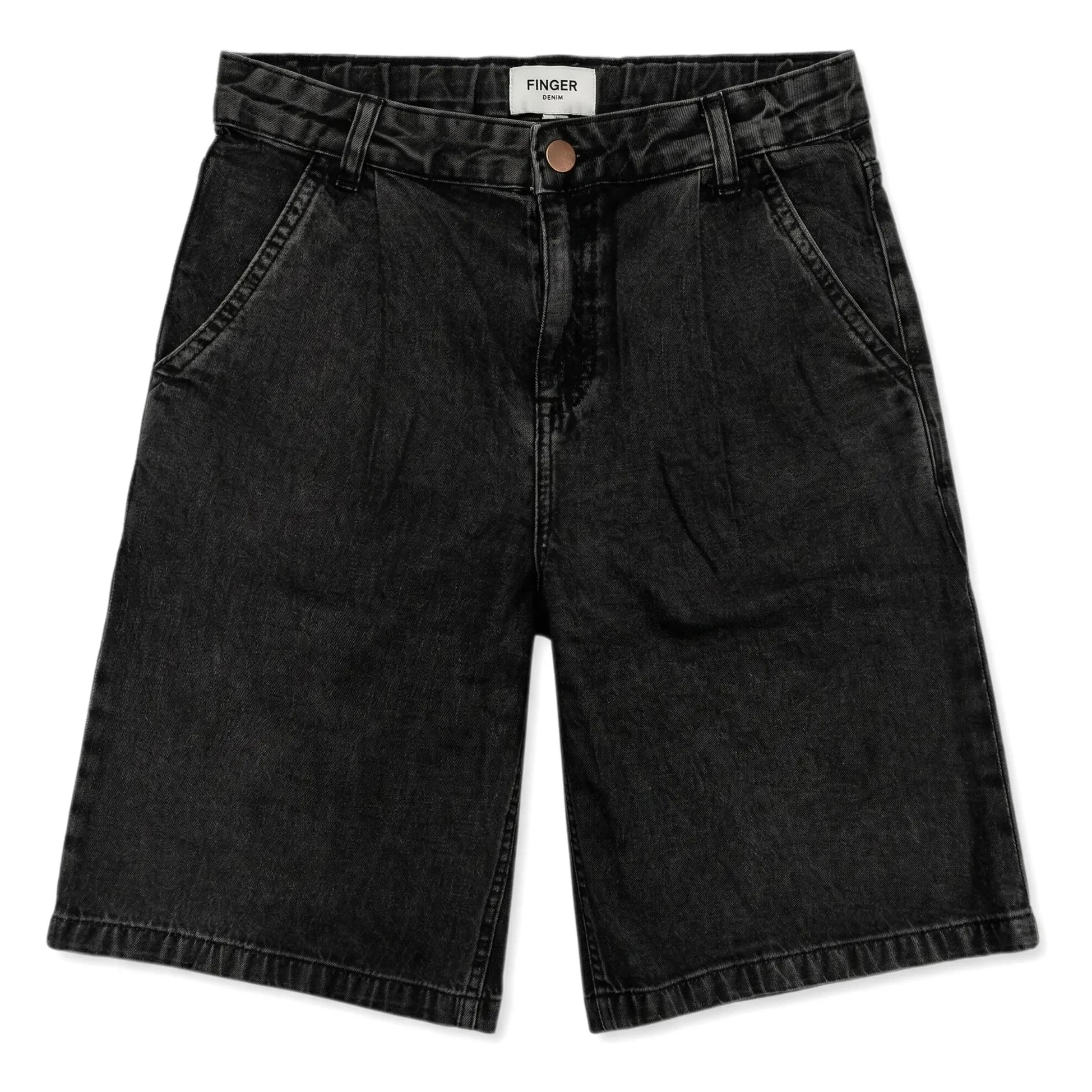 Finger in the Nose - Denim Bermuda Shorts Tate | Gray