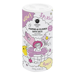 Nailmatic Kids - Purple Foaming and Colorful Bath Salts - 250g | Purple