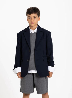 Smallable Kid - Oxford Jacket | Navy Blue