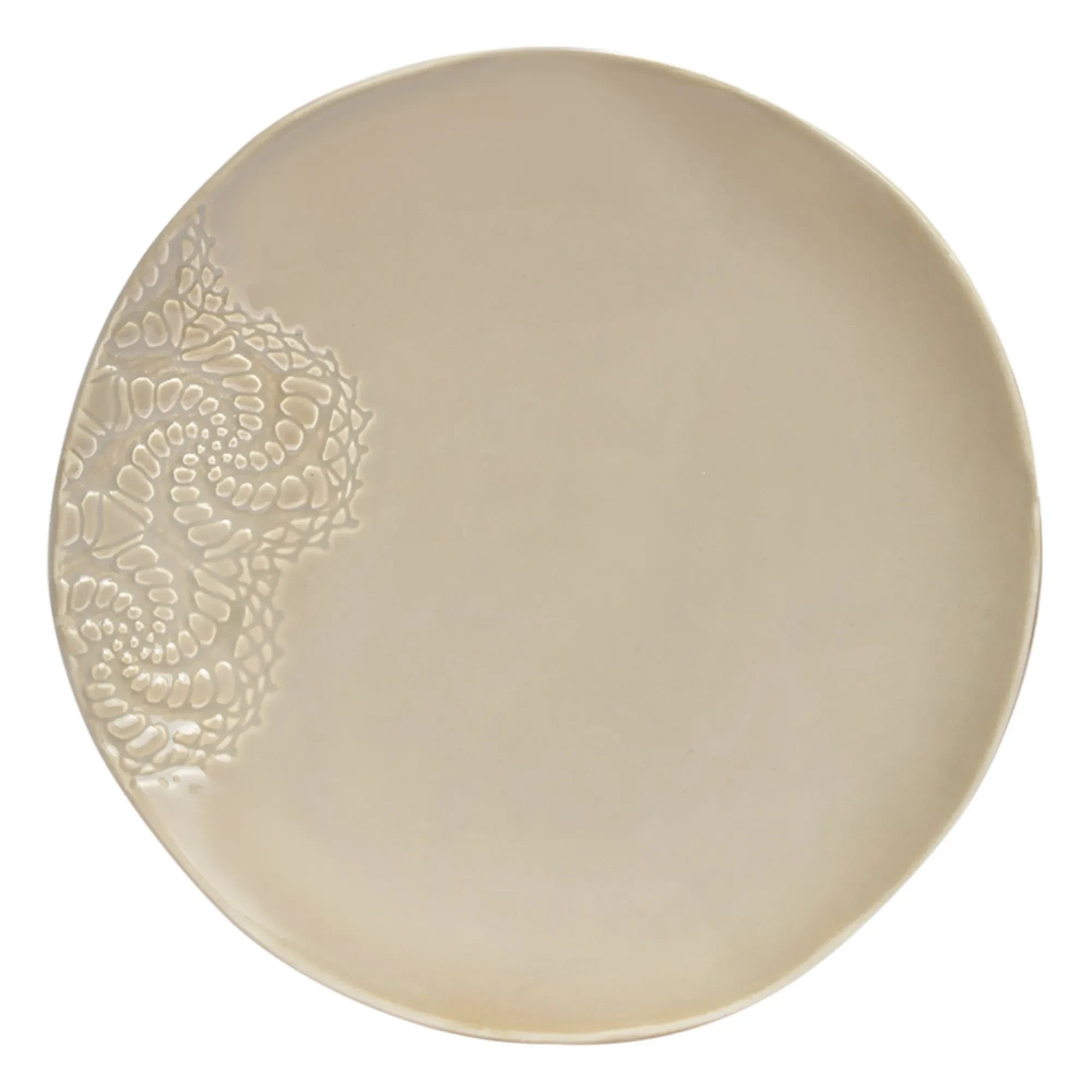 Maison Vessel - Blanca Tatoo Dantel Tabaklar - 2'li Set | Yulaf Ezmesi