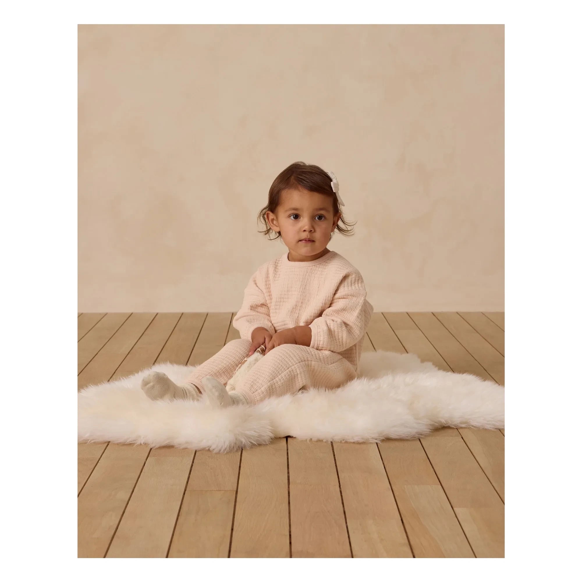 Quincy Mae - Knit Sweat and Jogger Set | Coral