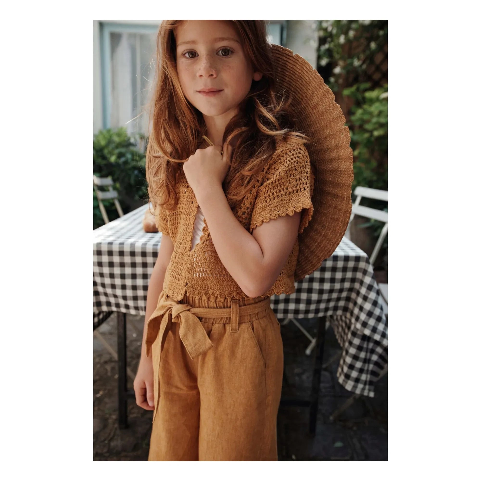 Emile et Ida - Wide-leg trousers with belt | Mustard