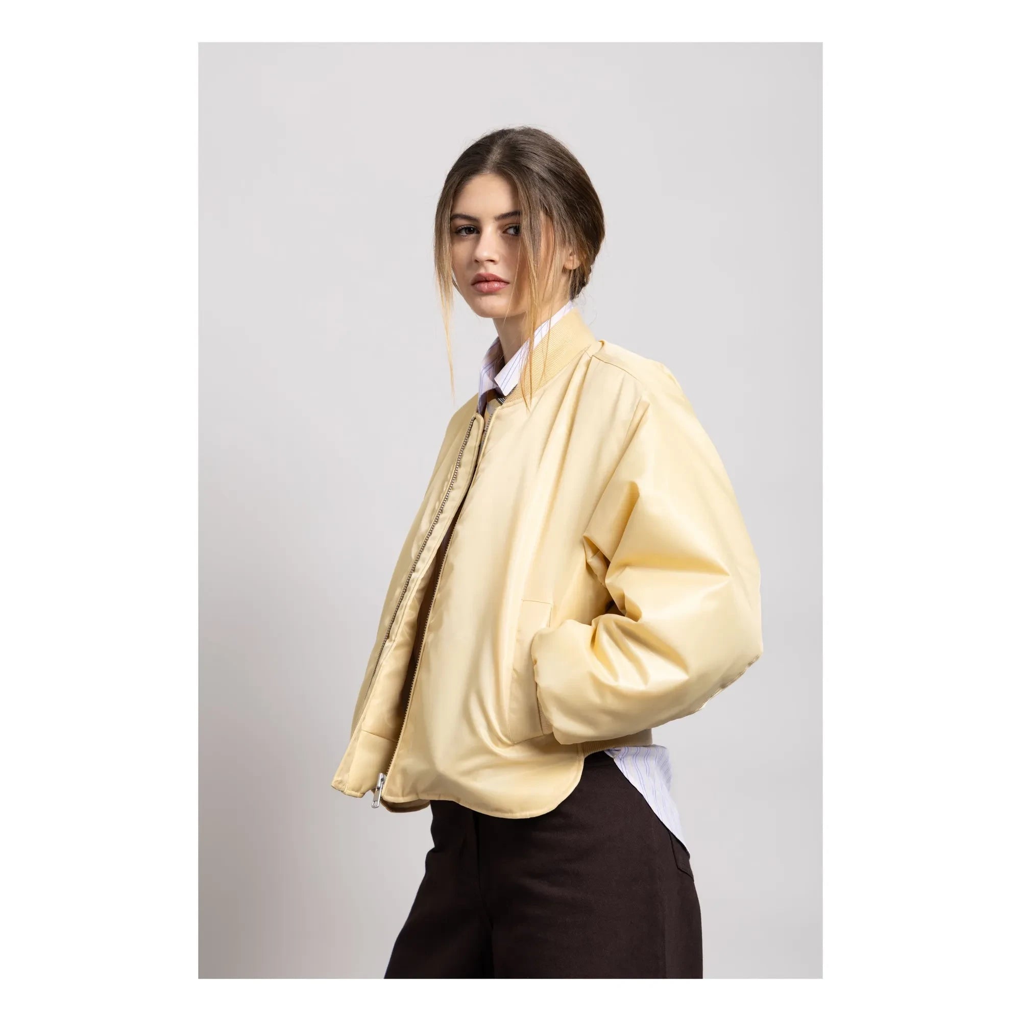 Smallable Woman - Solstice Bomber Jacket | Pale Yellow