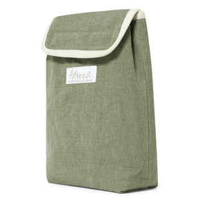 Adorna - Linen Insulated Lunch Bag | Khaki