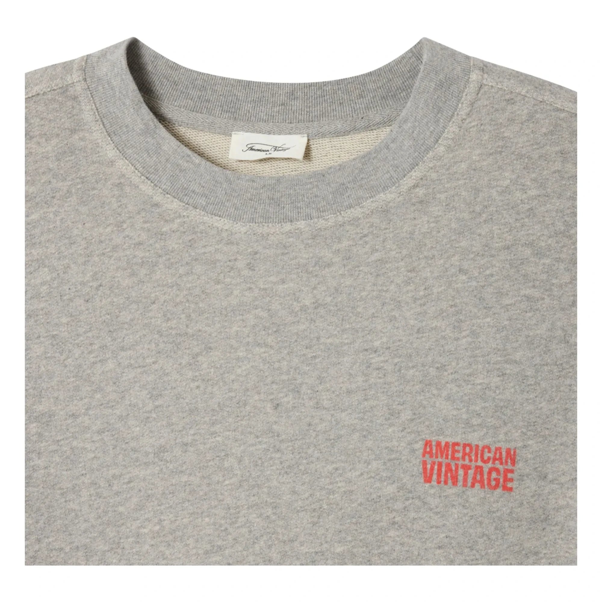American Vintage - Crew Neck Sweatshirt | Grey Melange