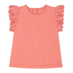 Petit Bateau - Broderie Anglaise T-Shirt | Coral