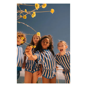 We Are Kids - Striped organic cotton terry sweatshirt | Blue