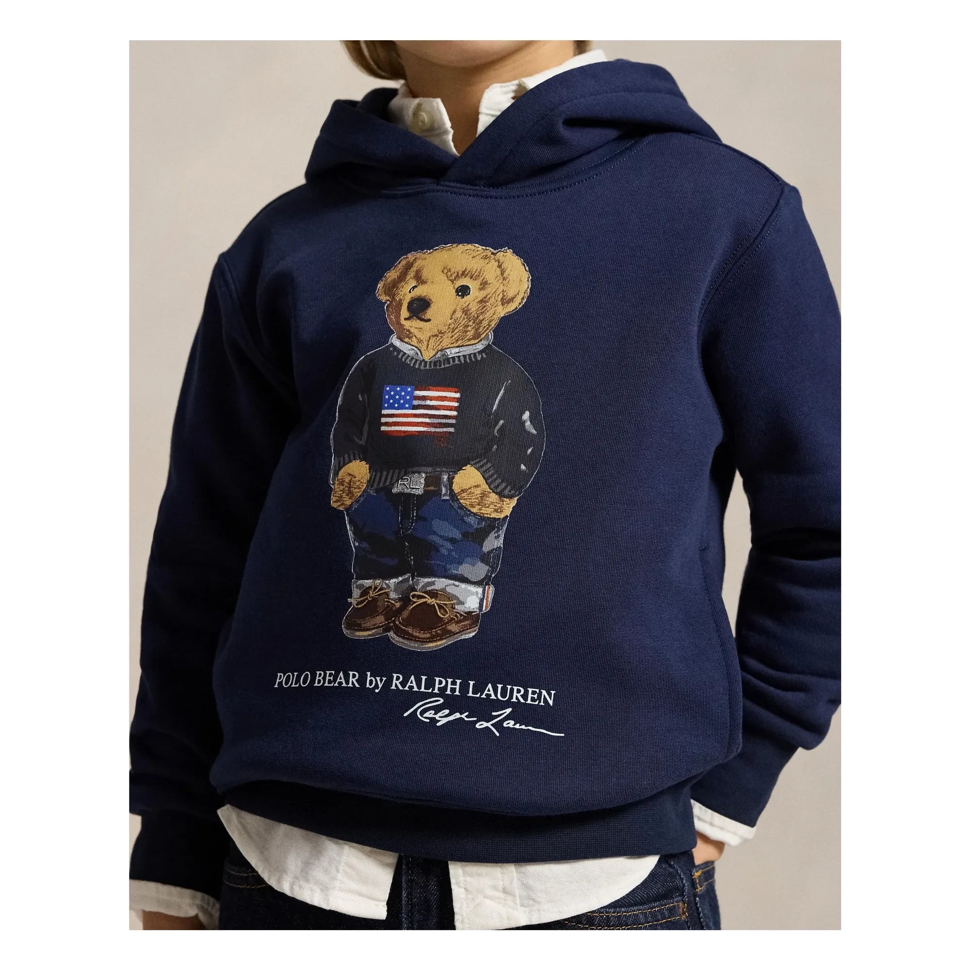 Ralph Lauren - Bear Hoodie Sweatshirt | Navy
