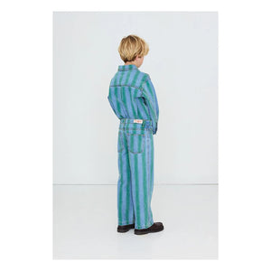 Tinycottons - Striped Denim Shirt | Blue