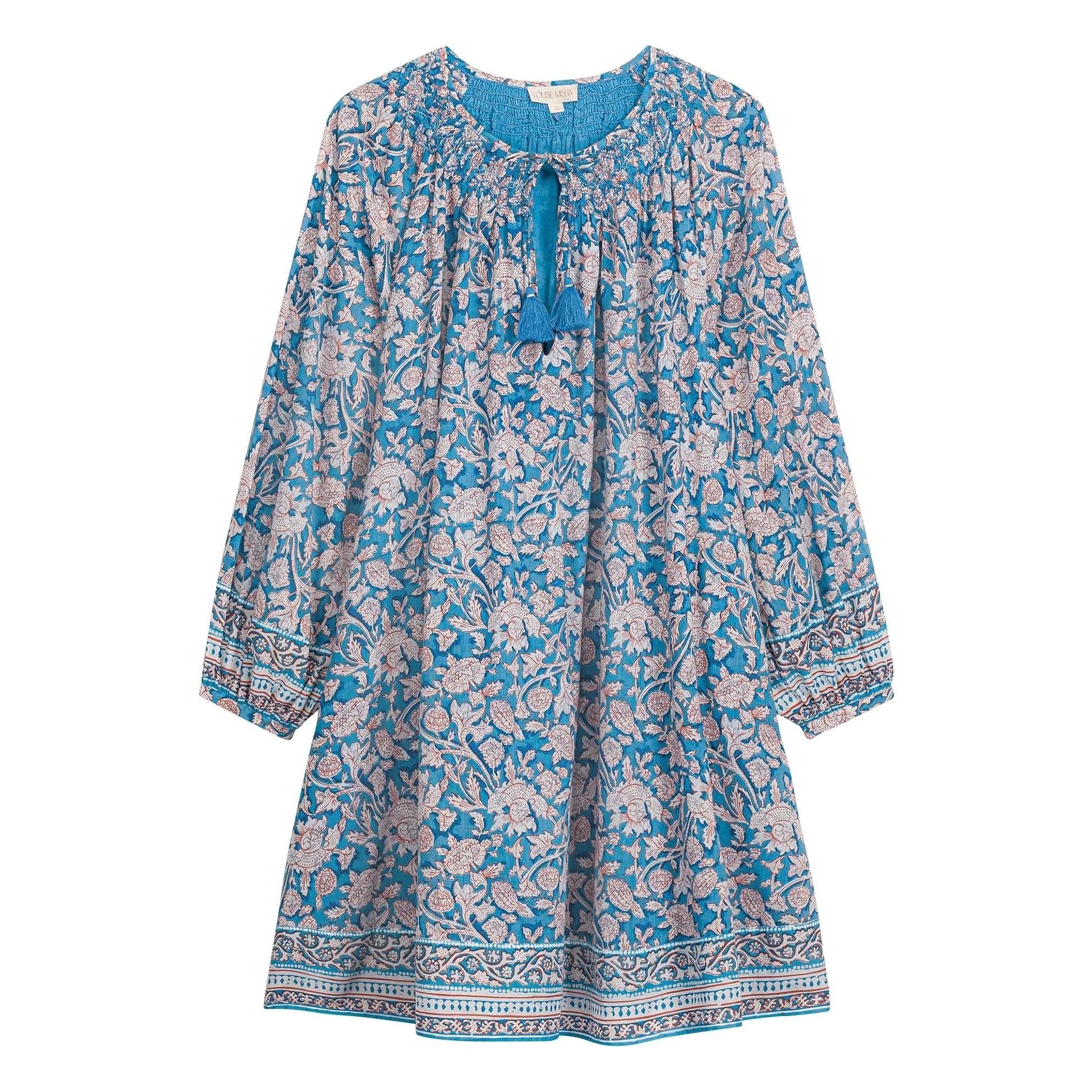 Louise Misha - Janice Organic Cotton Dress | Blue