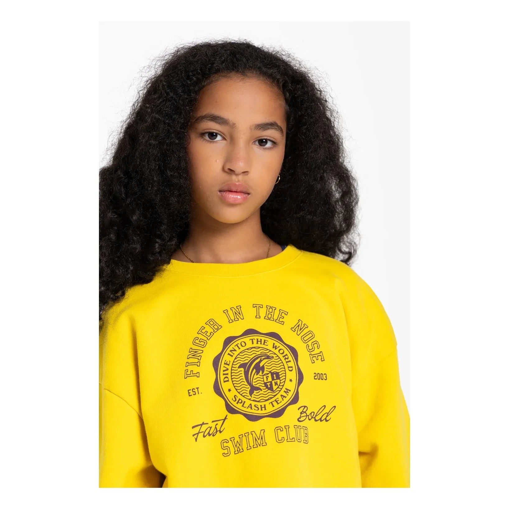 Finger in the nose - Organic cotton BAY sweatshirt | Yellow