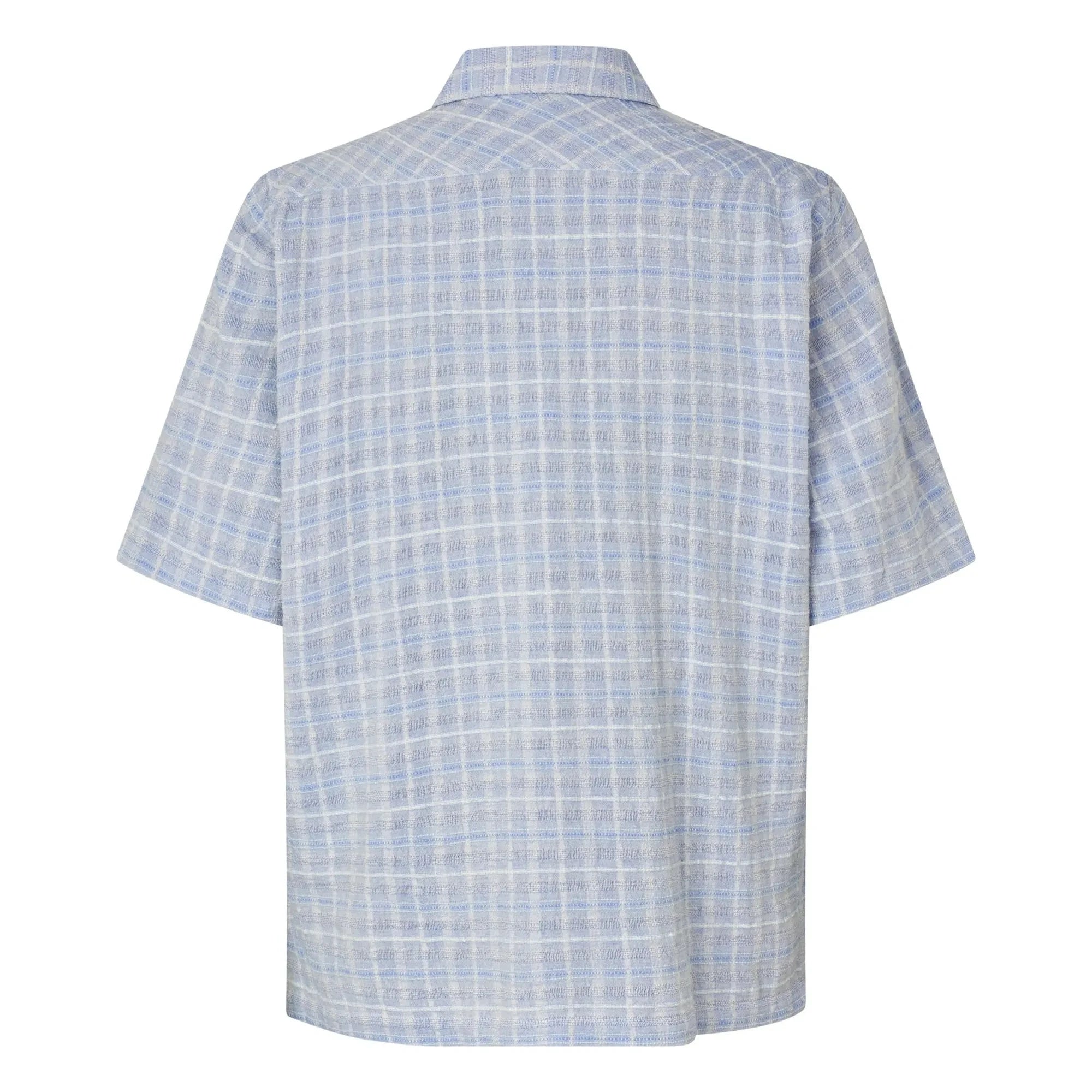 Samsoe Samsoe - Saayo Cotton Short Sleeve Shirt | Light blue