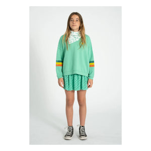 Piupiuchick - Striped Organic Cotton Sweatshirt | Green