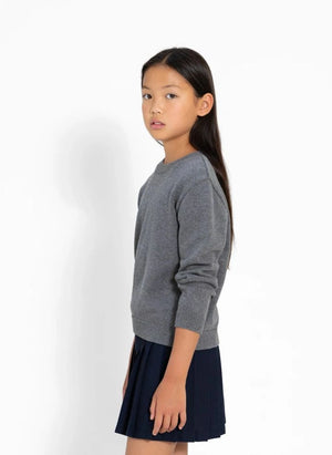Smallable Kid - Cagnaby Organic Cotton Sweater | Gray Melange