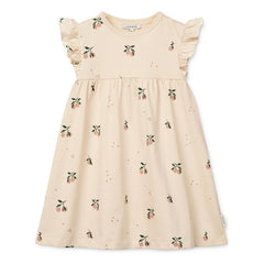 Liewood - Neveah Peach Organic Cotton Dress | Ecru