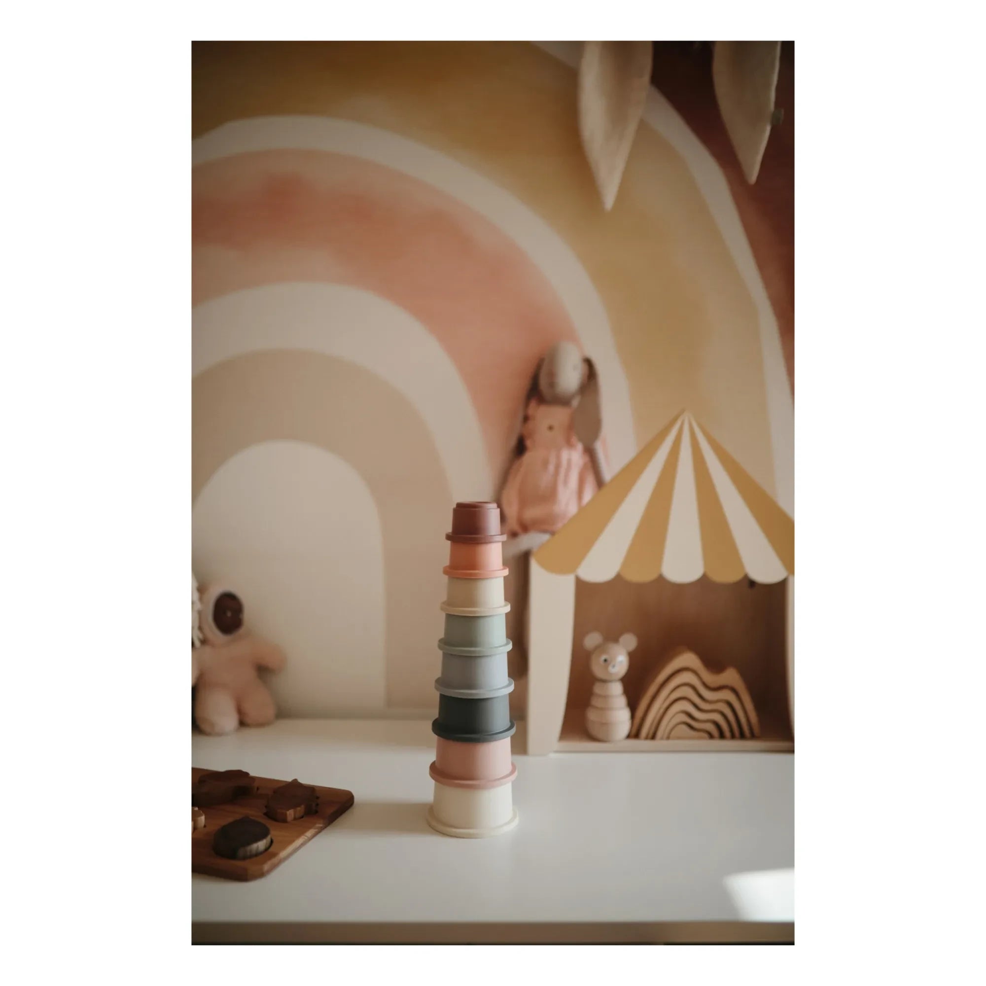 Mushie - Stacking Toy | Multicolor