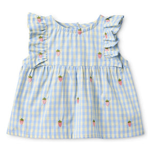 Flöss - Millie Vichy Top and Shorts Set | Light Blue