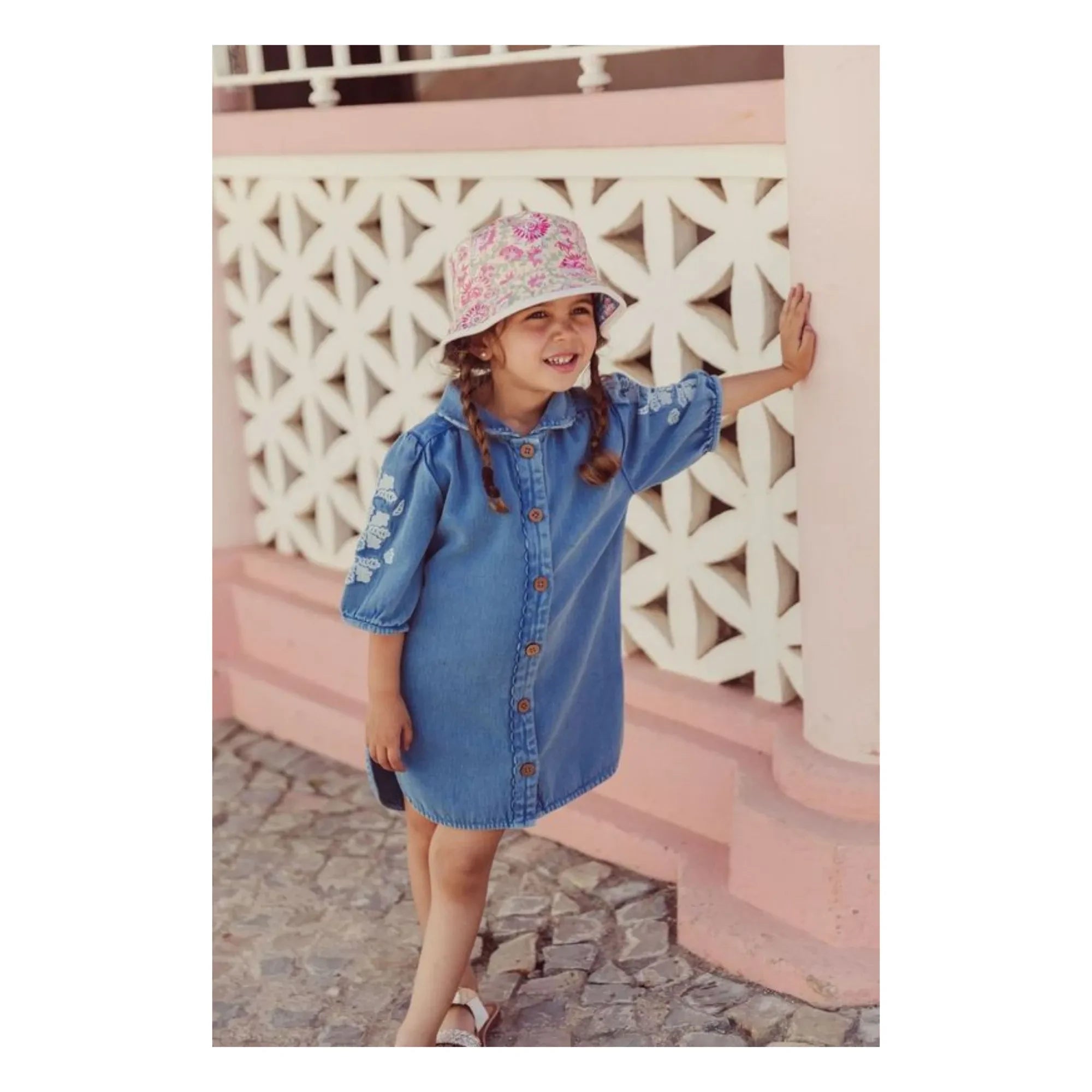 Louise Misha - Inala Organic Cotton Denim Dress | Denim