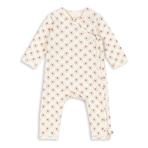 Konges Sløjd - Geometric Organic Cotton Romper | Ecru