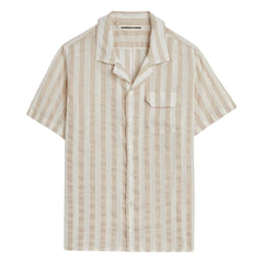 Homecore - Guarda Lotie Striped Shirt | Beige