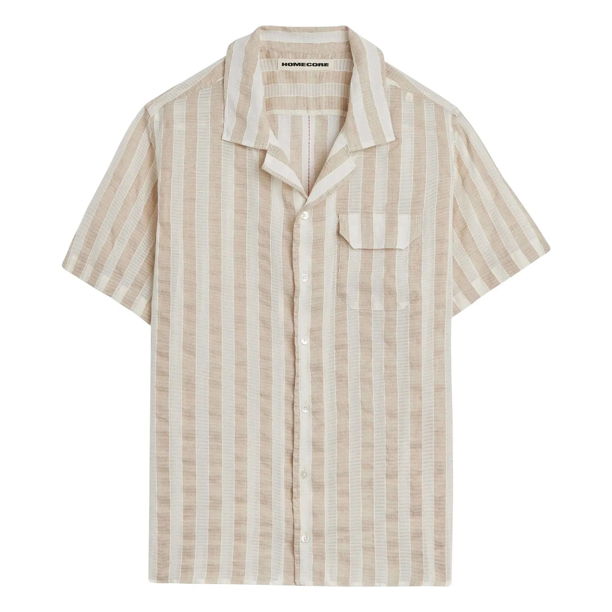 Homecore - Guarda Lotie Striped Shirt | Beige