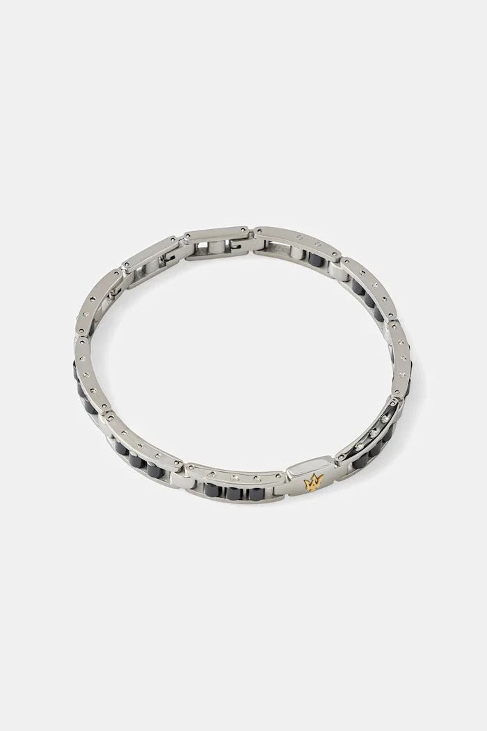 MASERATI men's stainless steel bracelet CERAMIC