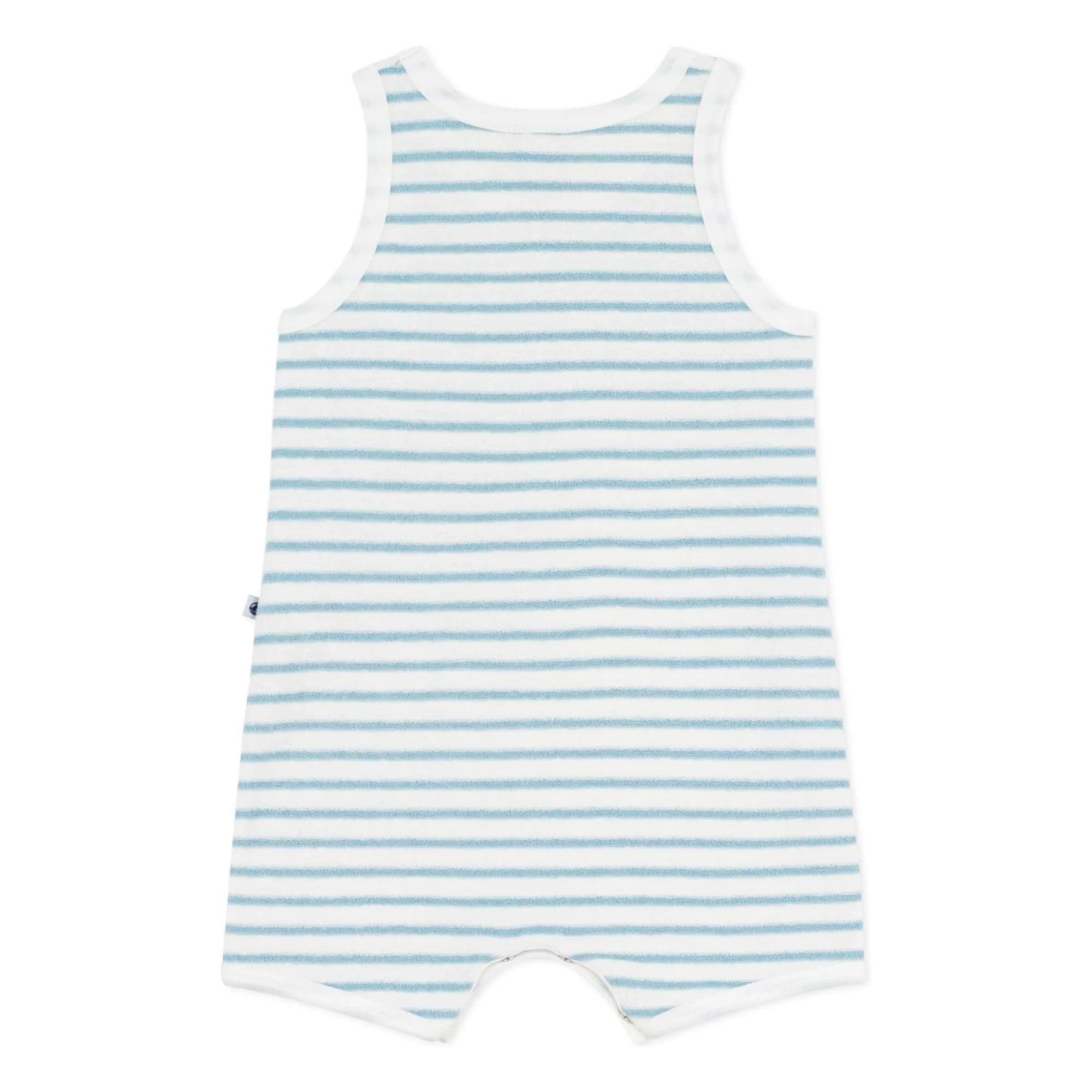 Petit Bateau - Striped Towel Romper | Blue