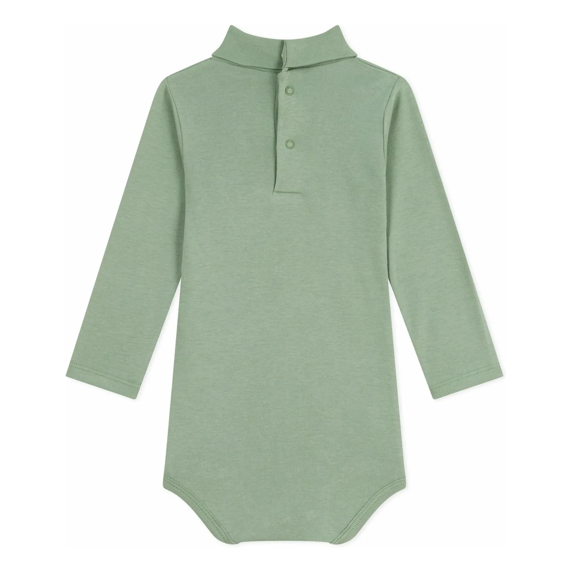 Petit Bateau - Organik pamuk balıkçı yaka body | Sage