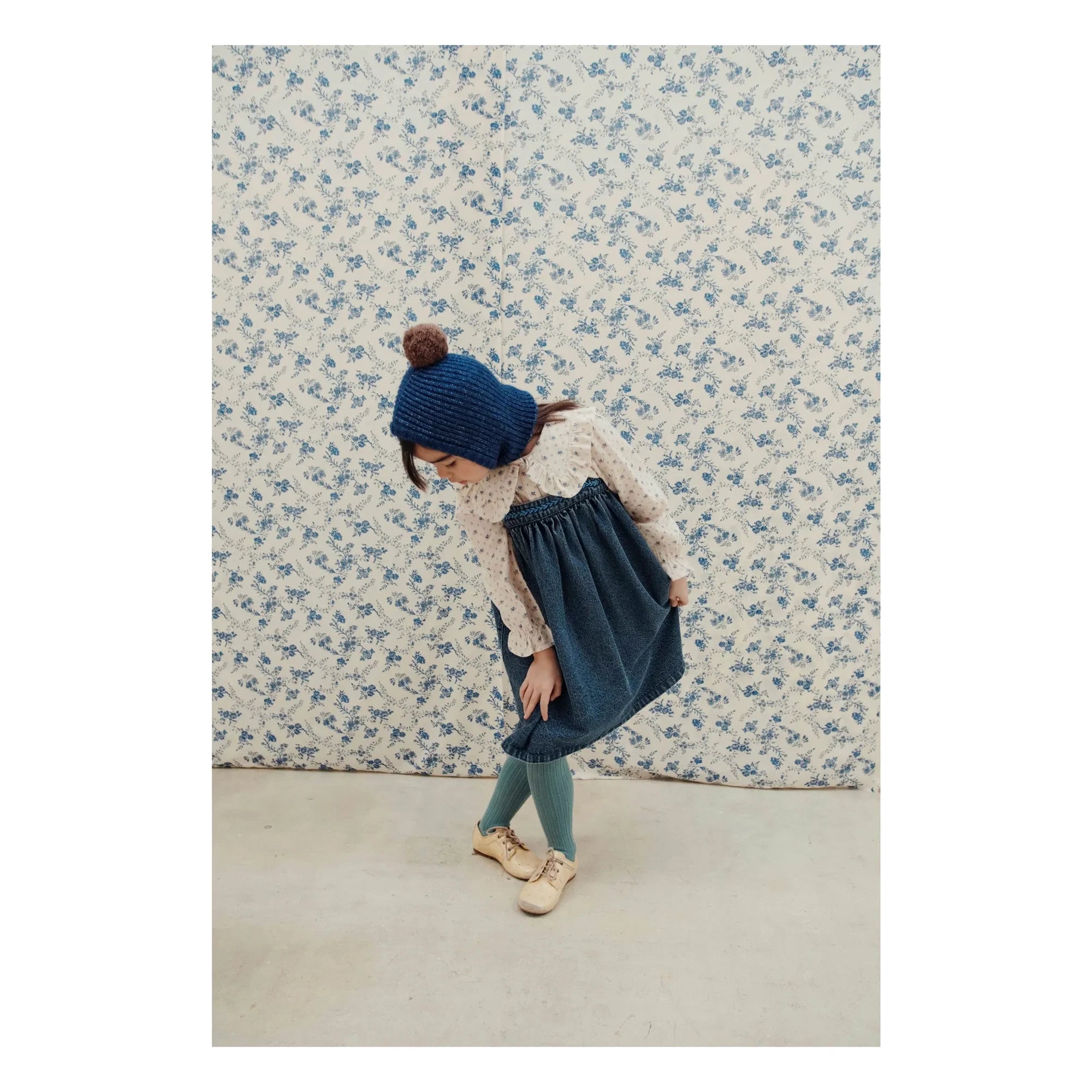 Emile et Ida - Strapless Jean Dress | Blue
