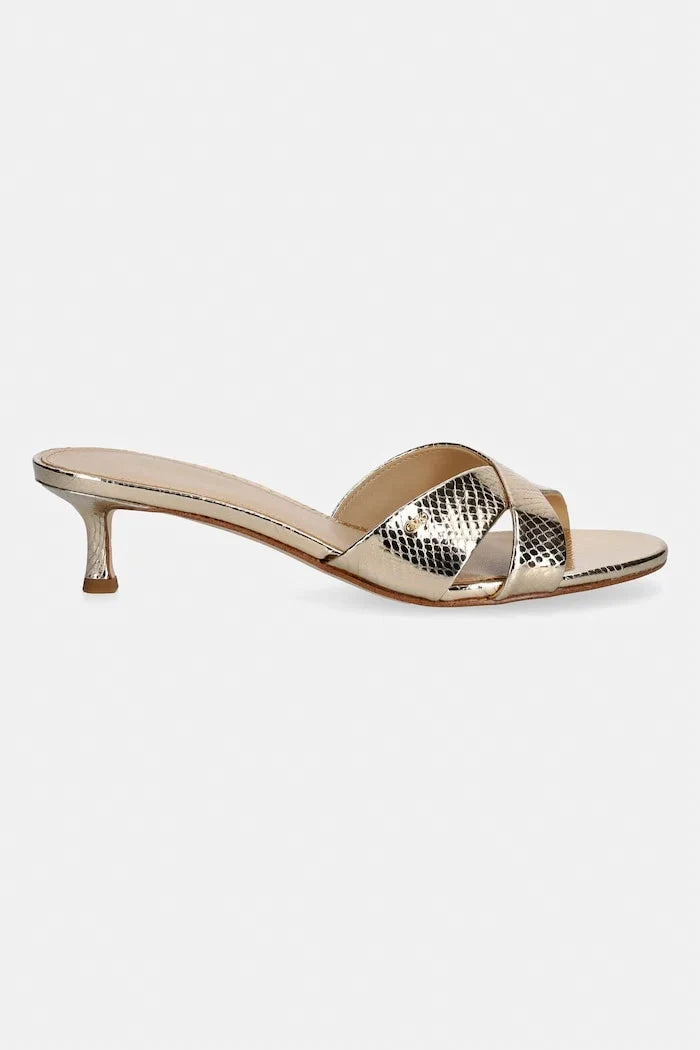MICHAEL Michael Kors Cassidy Kitten Sandal Deri Terlik