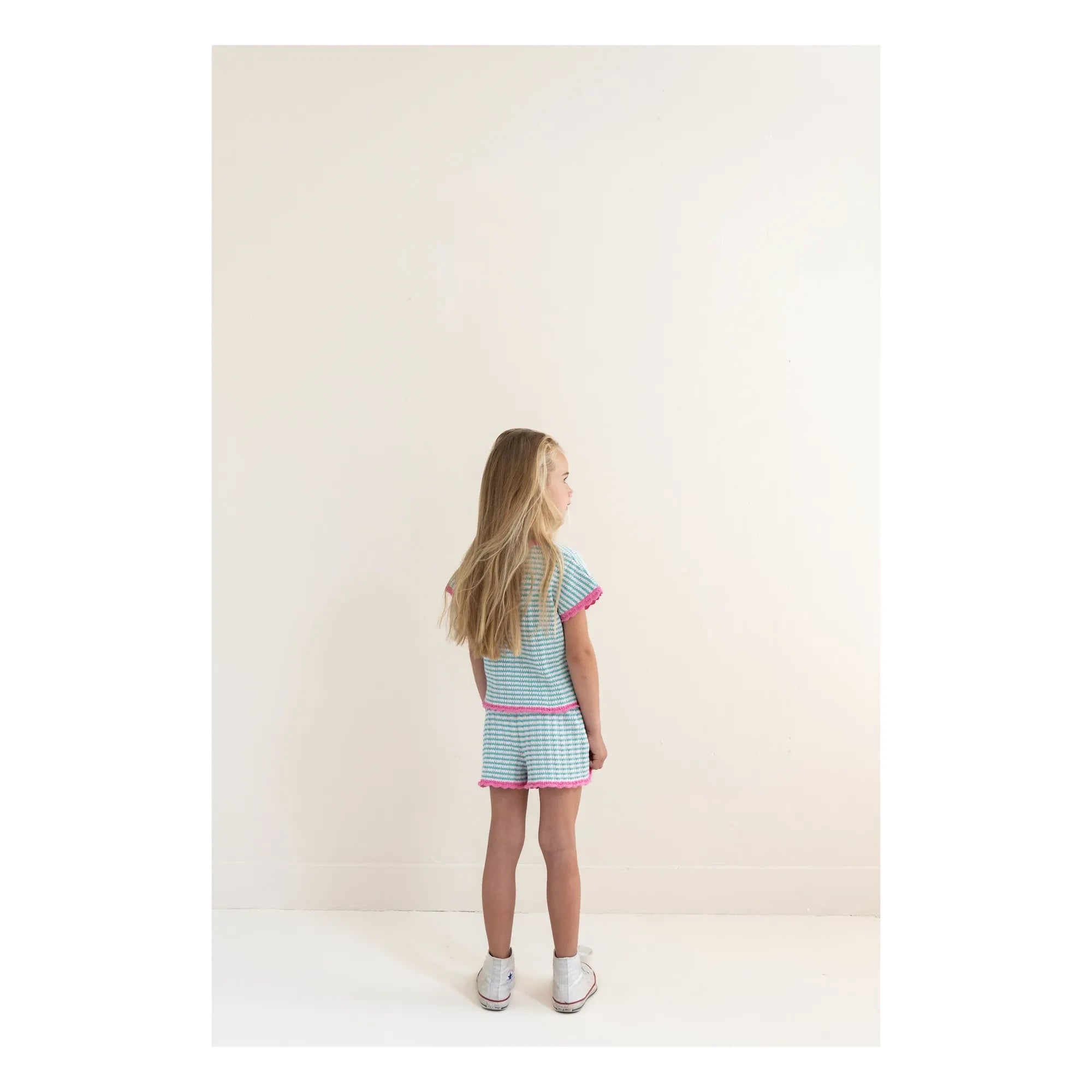 Jenest - Short Pointelle Lara Organic Cotton | Turquoise