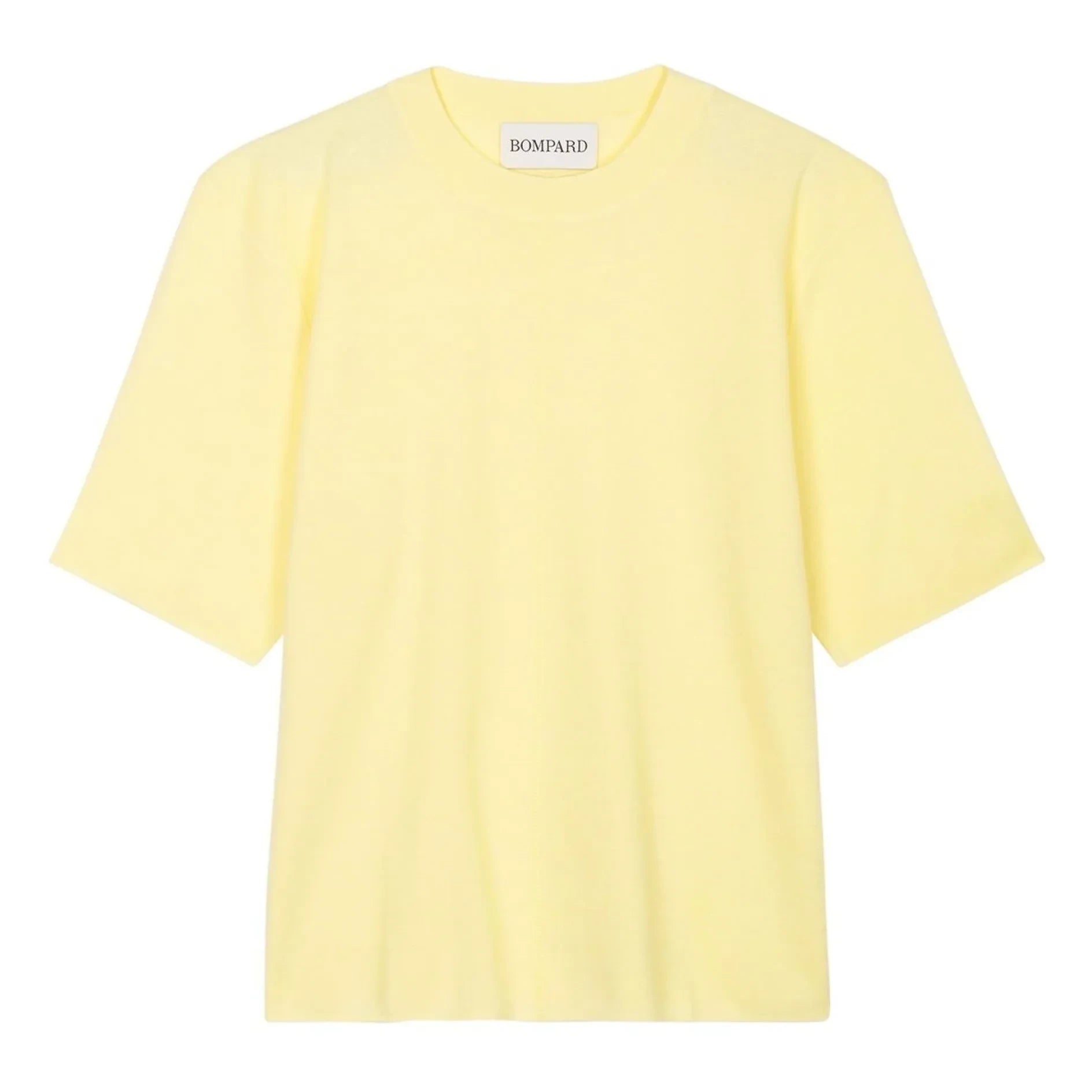 Bompard - Slim-fit pamuk ve kaşmir tişört | Limon sarısı