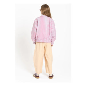 Smallable Kid - Noah Striped Jacket | Dust Pink