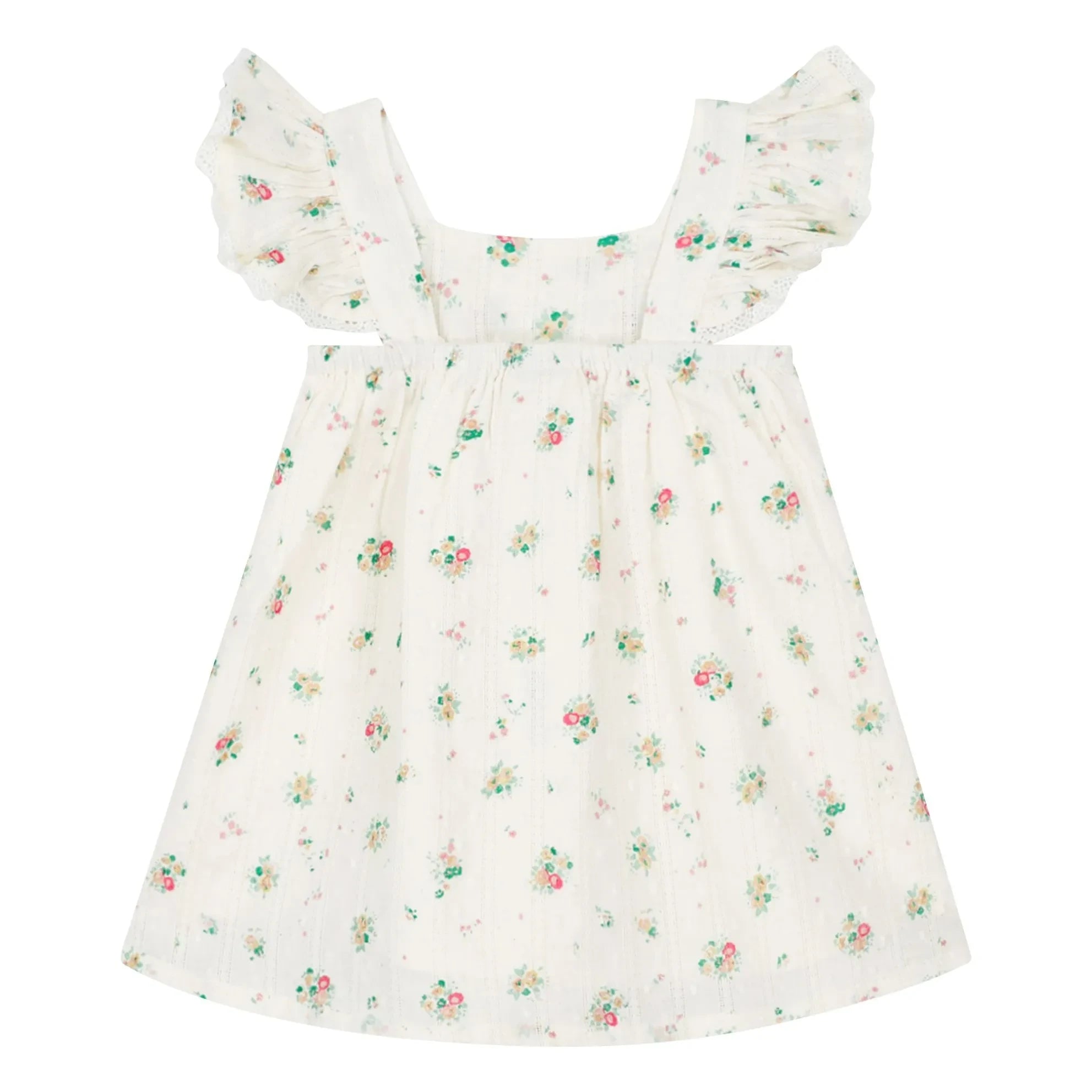Bonton - Pointelle Nadine Dress | White
