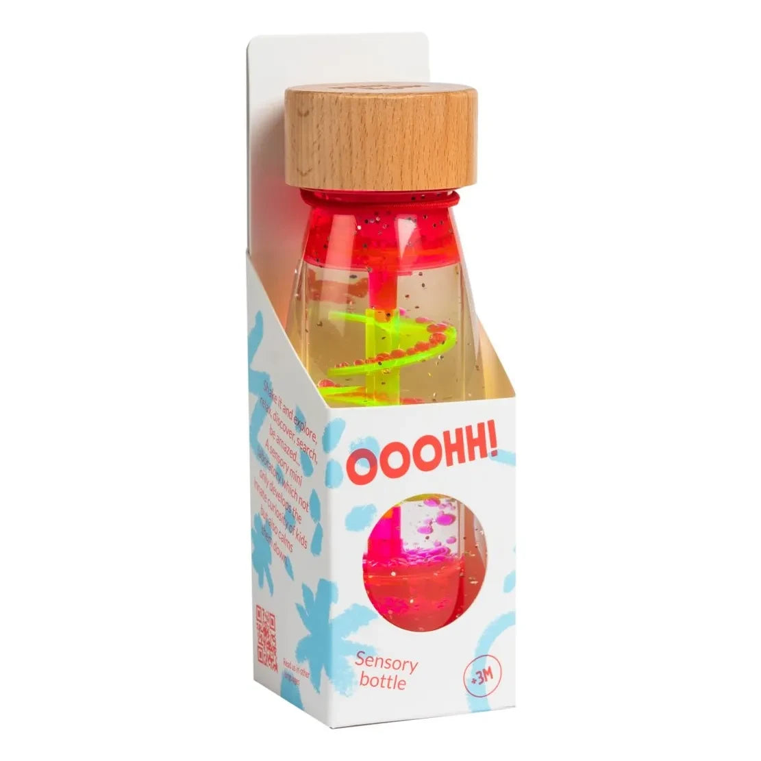 Petit Boum - Spiral sensory bottle | Cotton candy pink