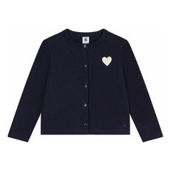 Petit Bateau - Organic Cotton Heart Vest | Navy