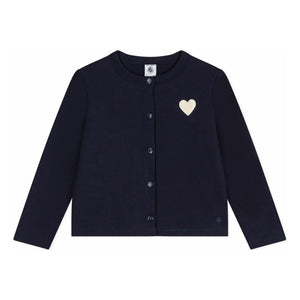 Petit Bateau - Organic Cotton Heart Vest | Navy