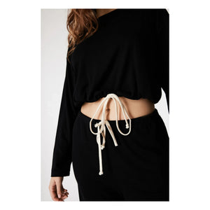 Icone - Elise Pajama Top | Black